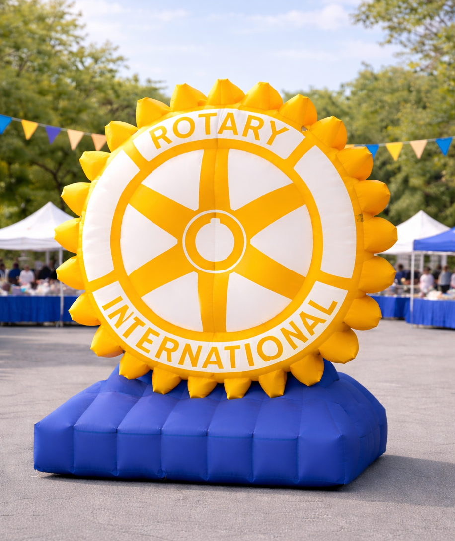 Aufblasbares Rotary Logo