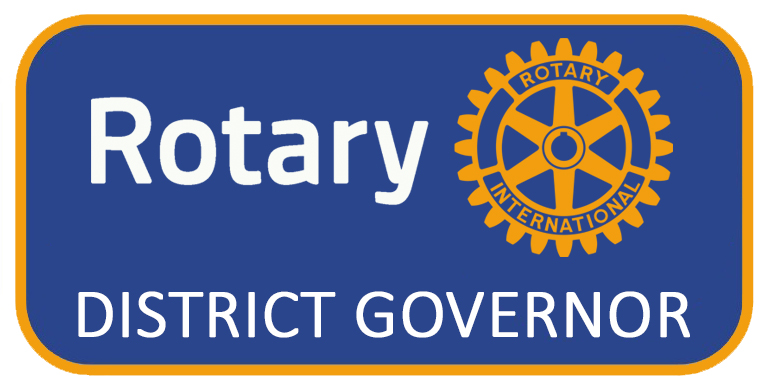 District Governor Pin rectangular - blue
