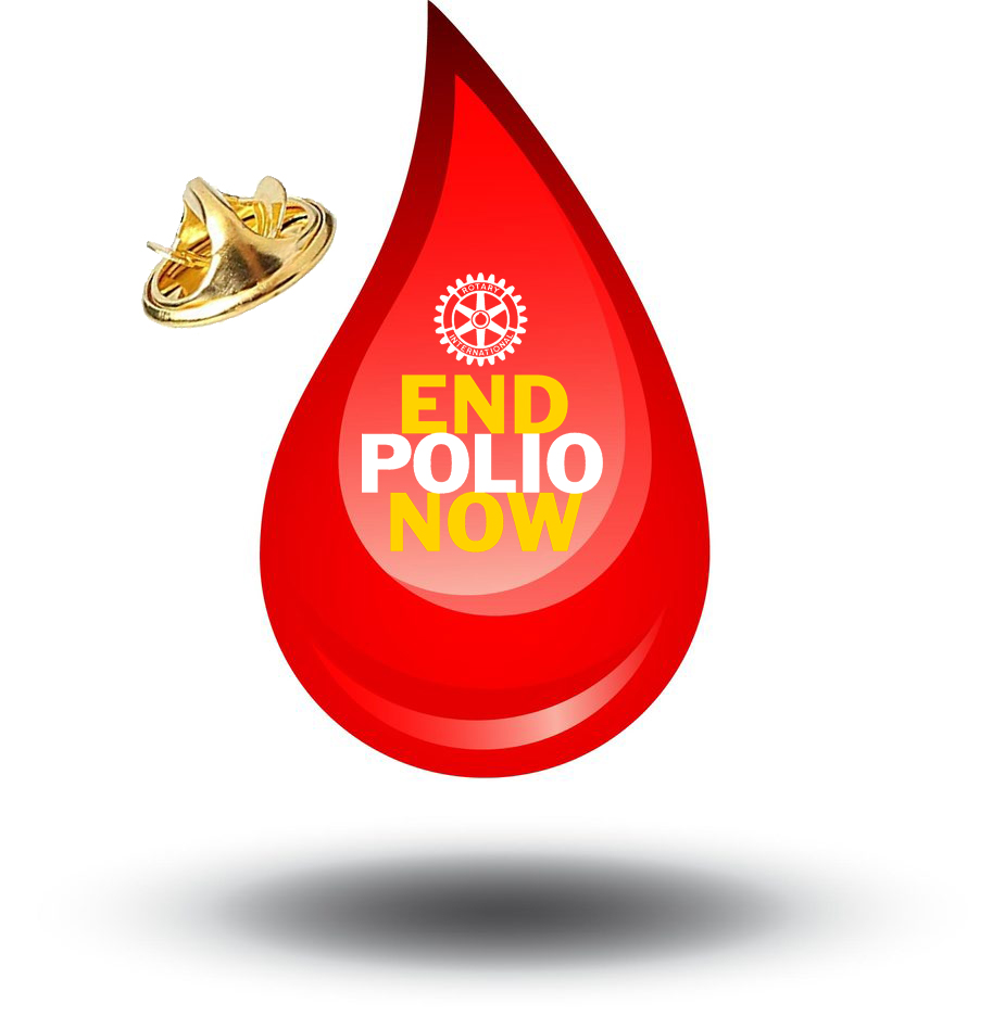 End Polio Now drop pin