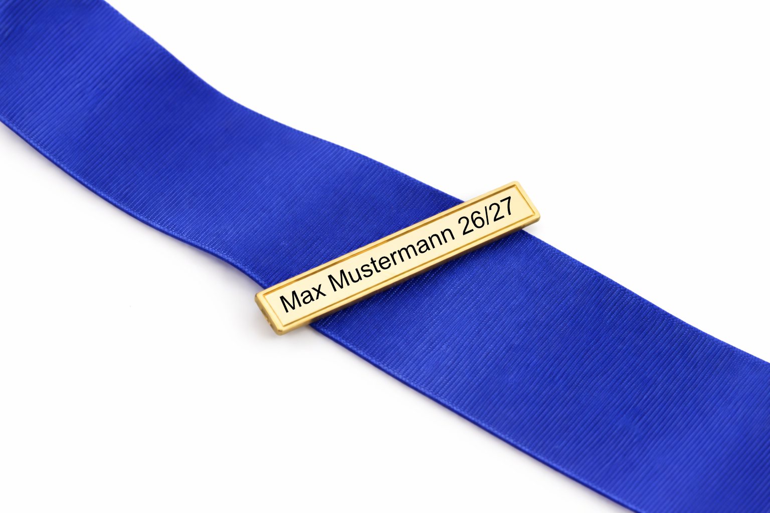 Engraved name plate bar