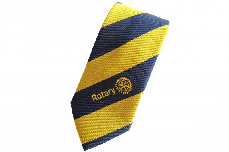 Tie -Blue & Yellow Stripes-