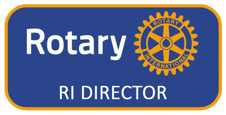 Insigne Directeur du Rotary International  rectangulaire - bleu 