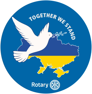 100x „Together we stand“ Ukraine Button