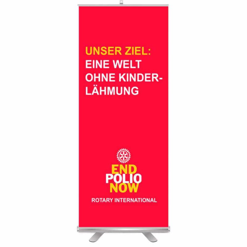 End Polio Now Roll-Up Aufsteller (Display)