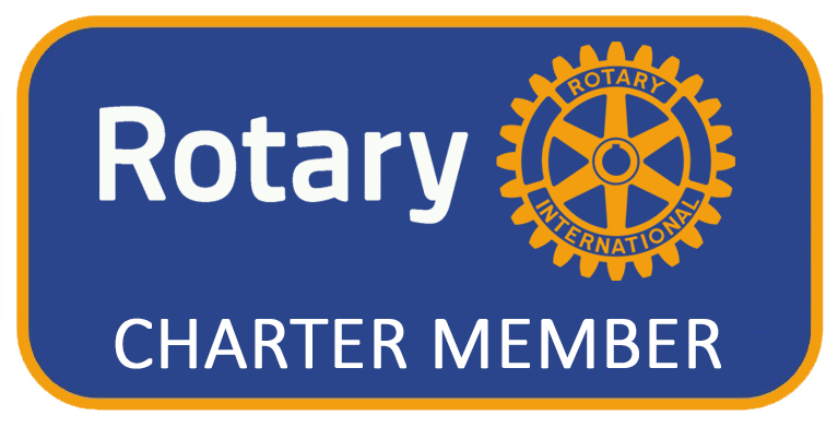 Charter Member Pin rectangular - blue 