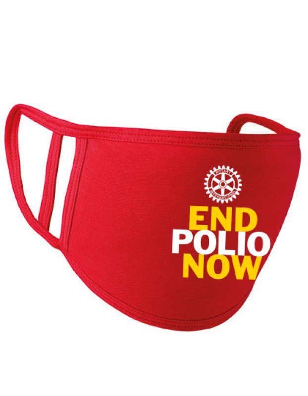 End Polio Now Mund- und Nasenmaske