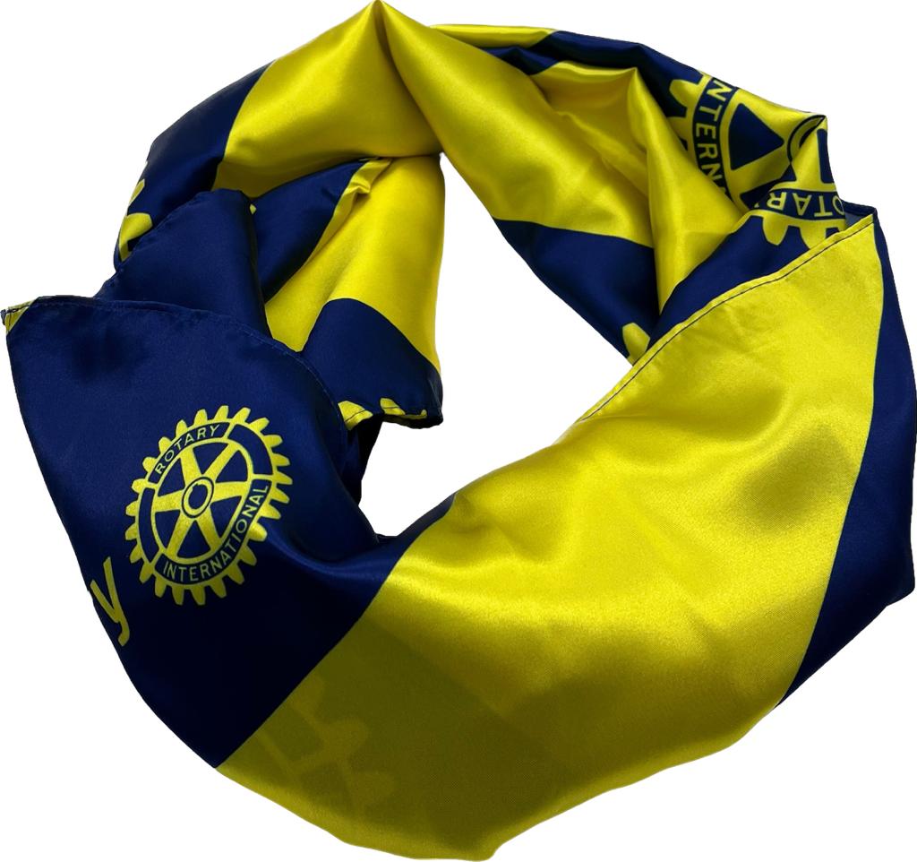 Foulard Rotary bleu/jaune