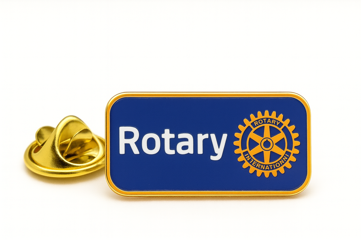 Mitglieder Anstecker rechteckig -blau- 