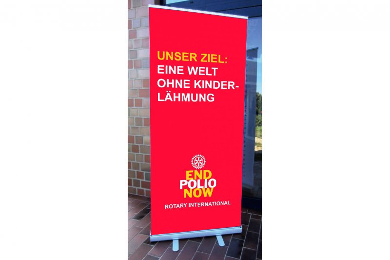 End Polio Now Roll-Up Aufsteller (Display)