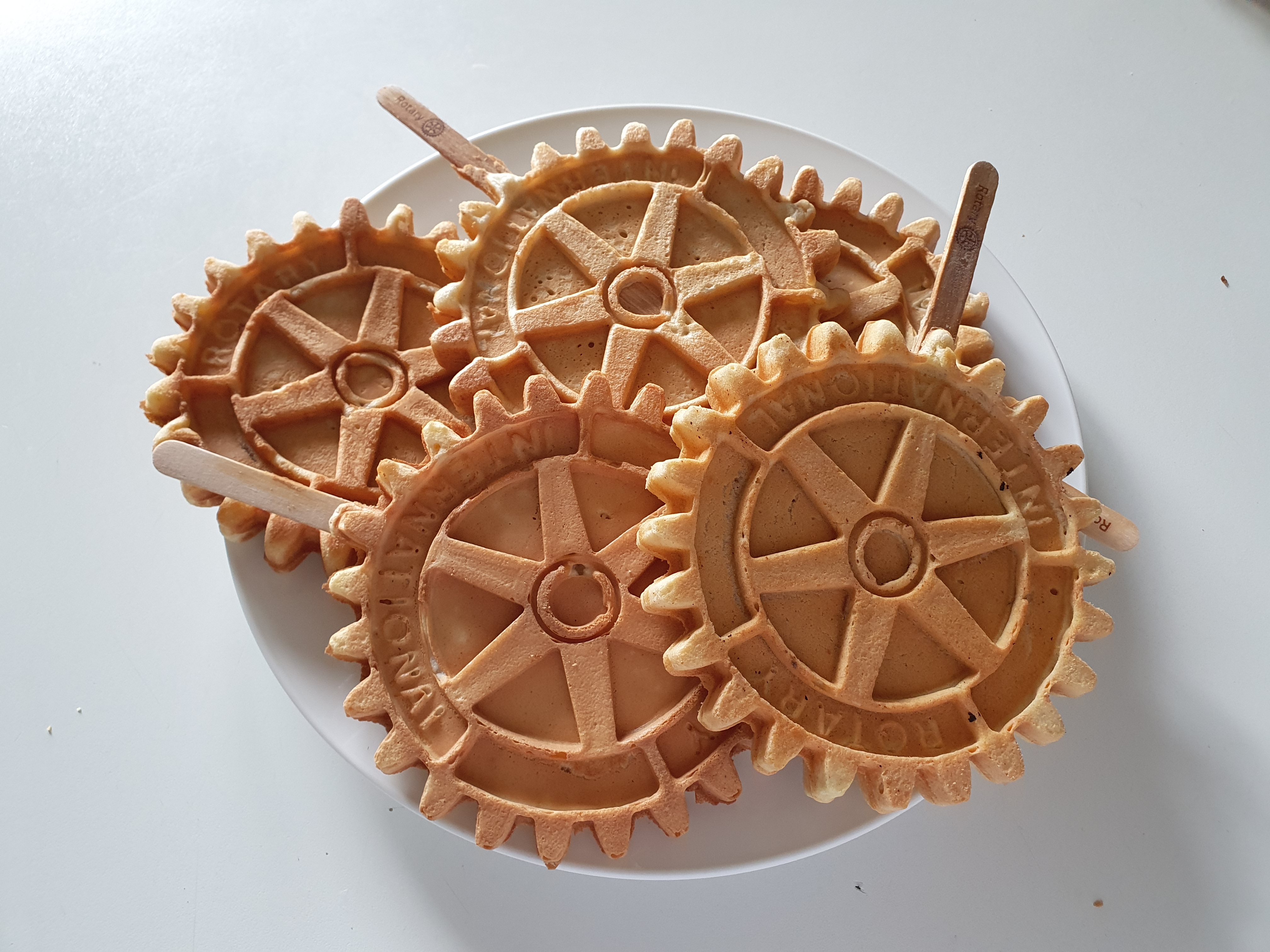 Wooden Sticks for Rotary-Wheel Waffles 