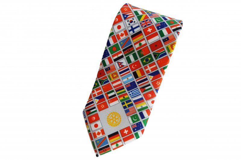 Cravate "Drapeaux