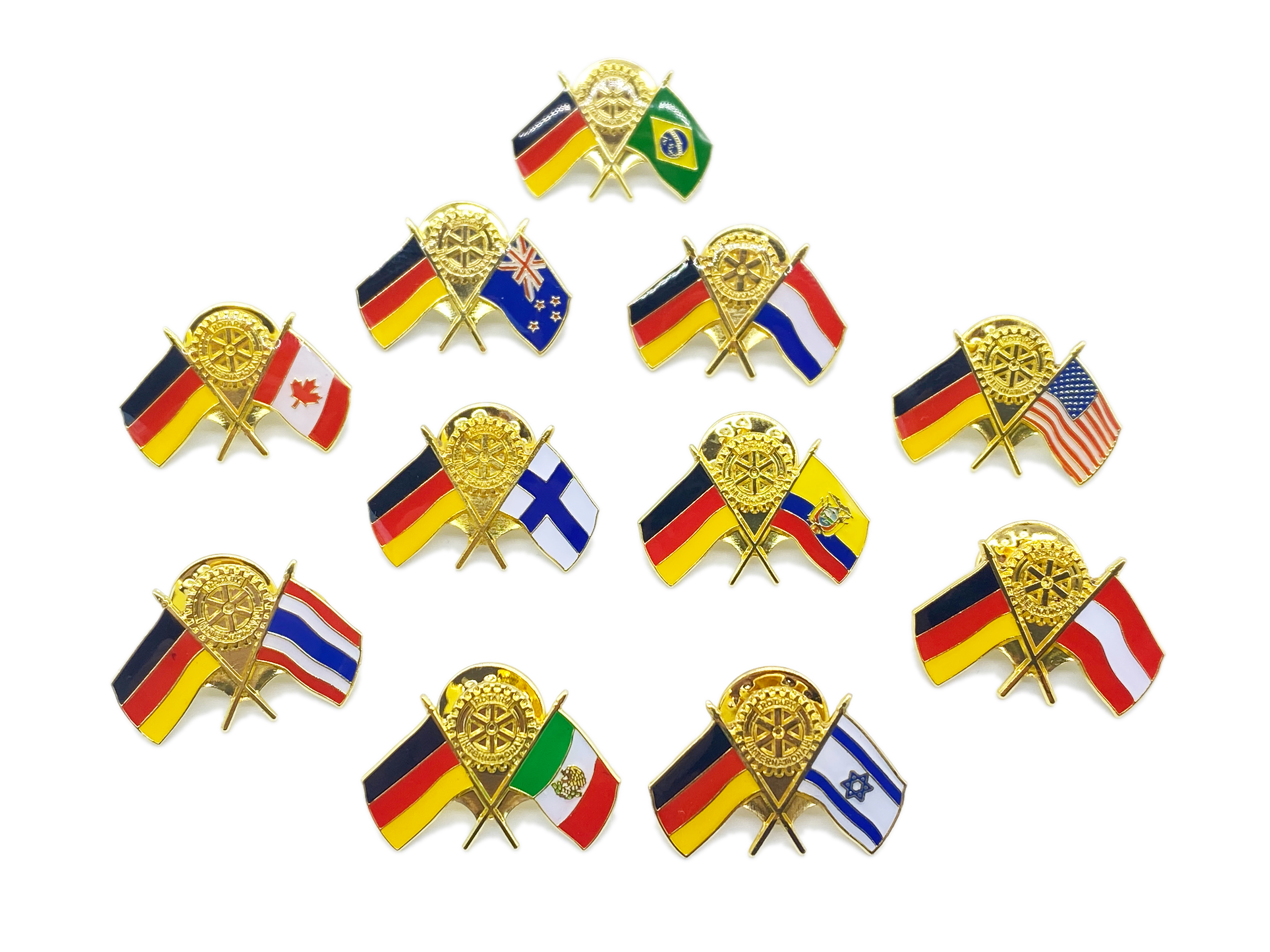 25 Länderanstecker Deutschland-Gastland (Jugenddienst)