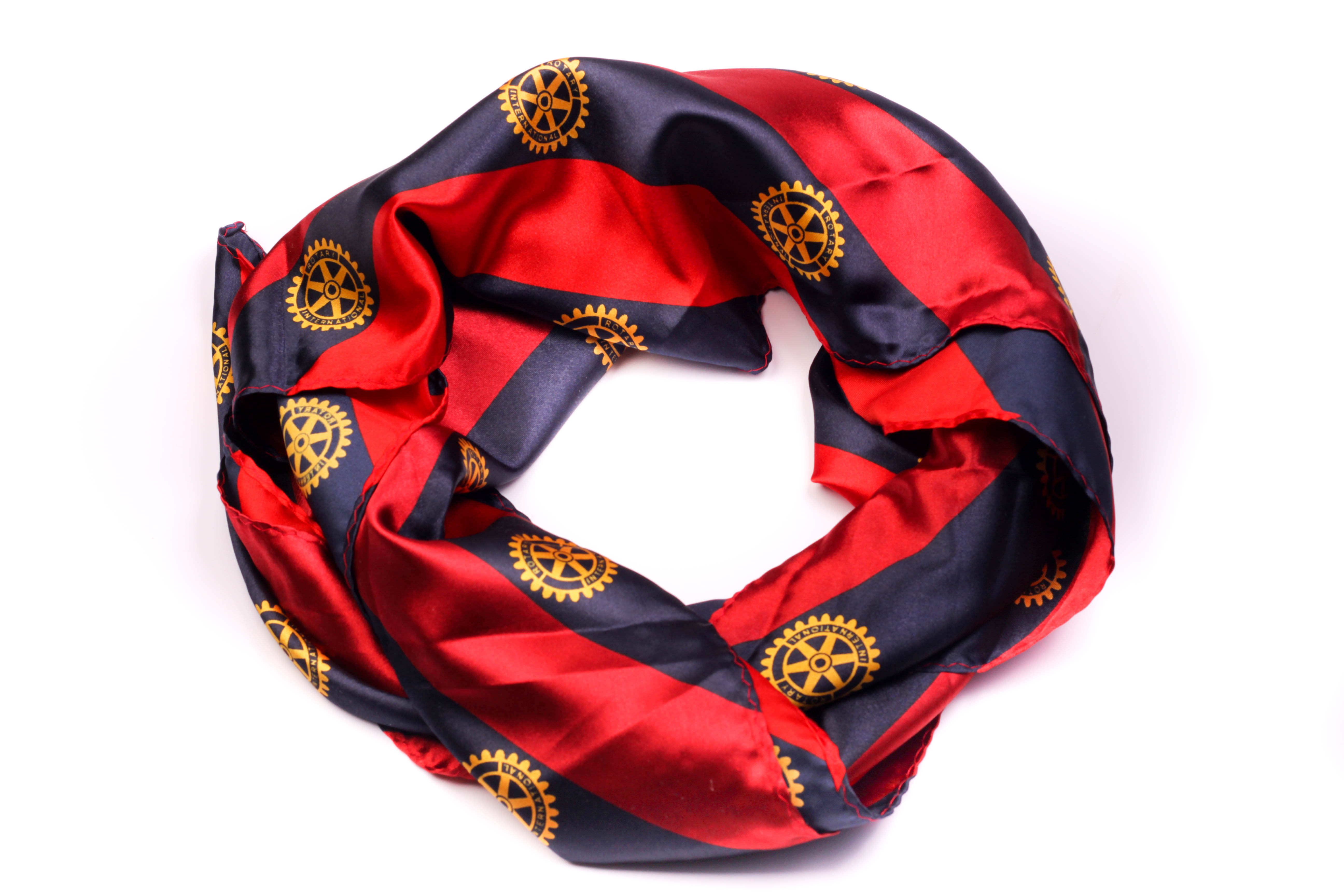 Foulard rouge/bleu
