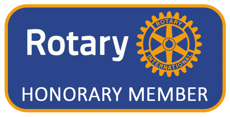 Honorary member  Pin rectangular - blue