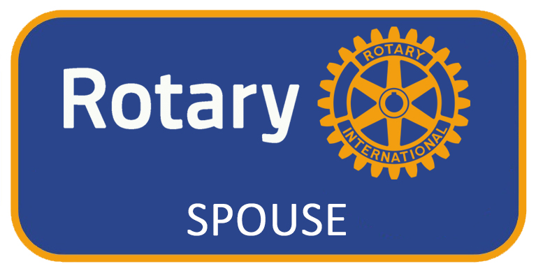 Spouse Pin rectangular - blue