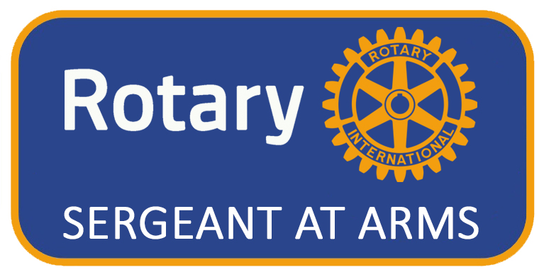 Sergeant at arms Pin rectangular - blue