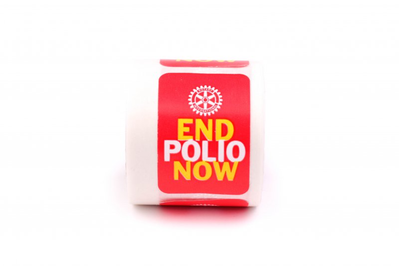 100x End Polio Now Sticker