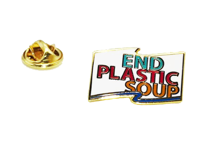 End Plastic Soup Anstecker