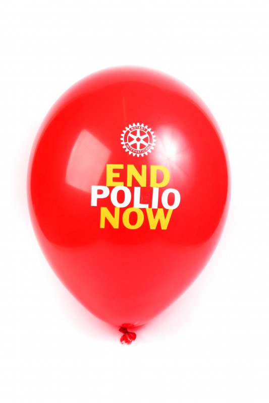 25 End Polio Now Ballons