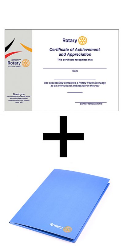 Youth Exchange Certificate + Presentation Folder Youth Exchange Certificate + Presentation Folder
