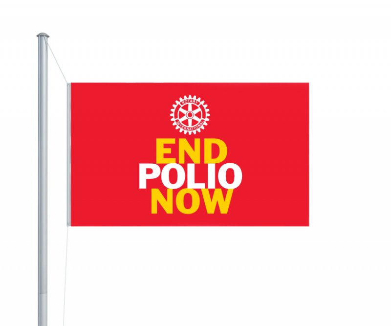 End Polio Now-Flagge (Fahne)