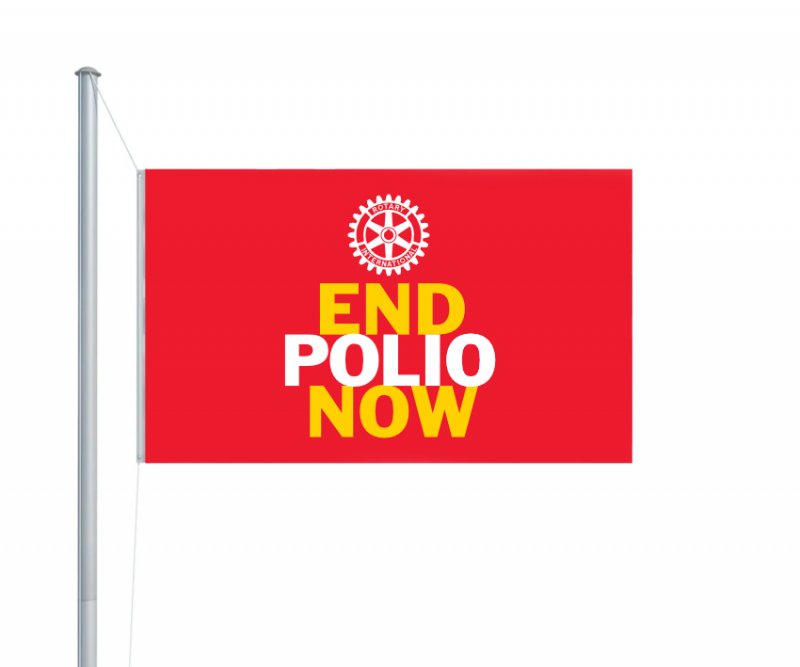 End Polio Now-Flagge (Fahne) End Polio Now-Flagge (Fahne)