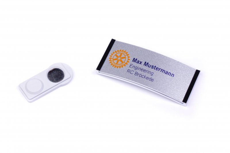 Namensschild Silber Namensschild Silber