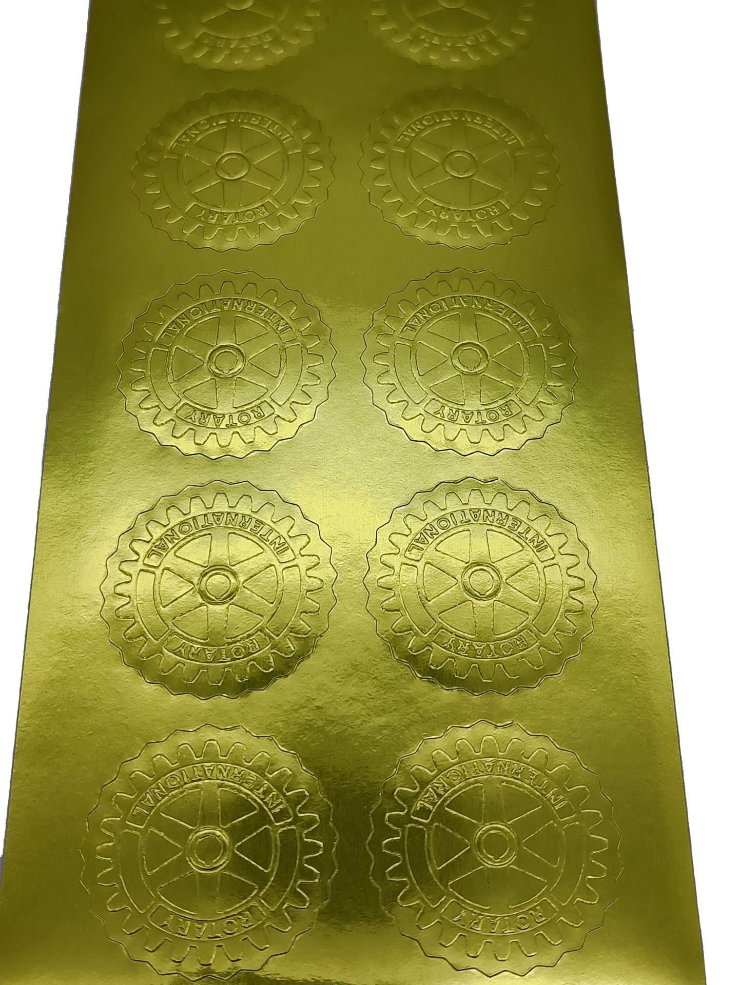 Sticker 3 cm - gold embrossment | RCM 130