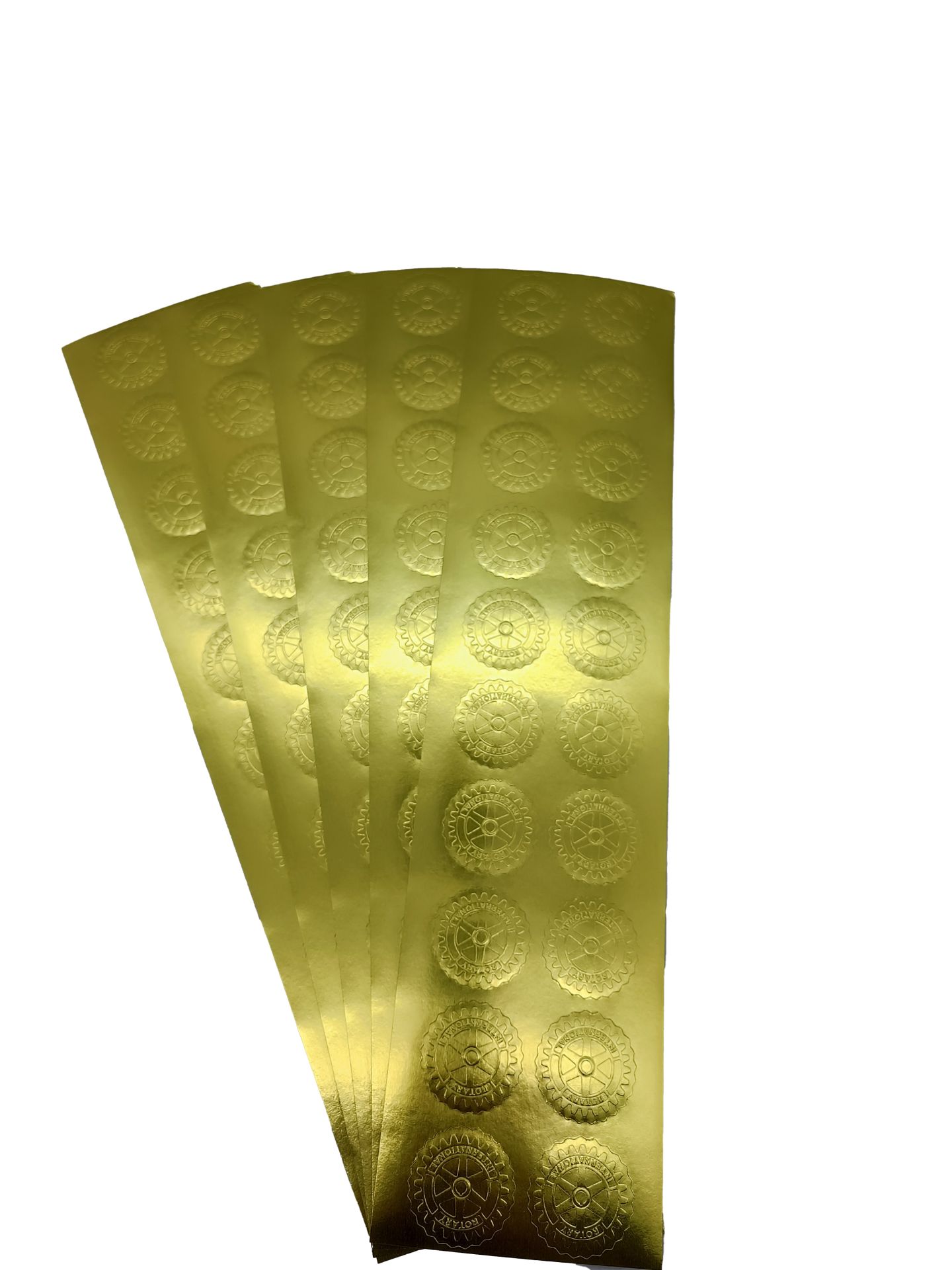Sticker 3 cm - gold embrossment | RCM 130
